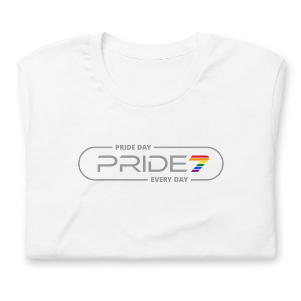 Gay Pride Elliptical Outline Logo Unisex T-shirt