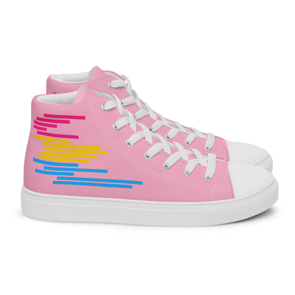 Modern Pansexual Pride Colors Pink High Top Shoes - Women Sizes