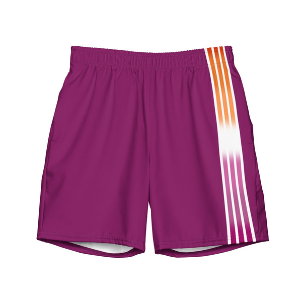 Violet Lesbian Pride Swim Trunks | Bold LGBTQ+ Swimwear for Men – PRIDE 7®