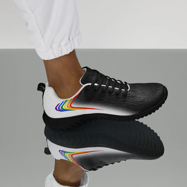 Black Gay Pride Athletic Shoes with Accents – PRIDE 7®