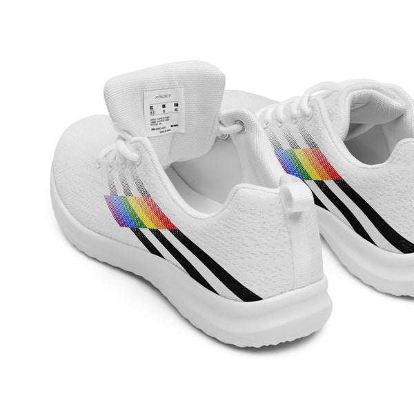 Ally Pride Colors Modern White Athletic Shoes - Men Sizes