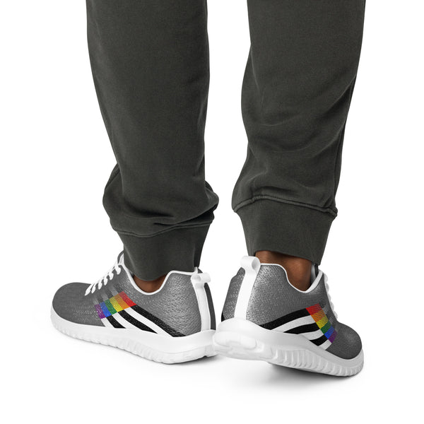 Ally Pride Colors Modern Gray Athletic Shoes - Men Sizes