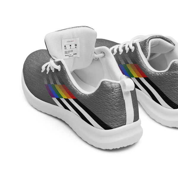 Ally Pride Colors Modern Gray Athletic Shoes - Men Sizes