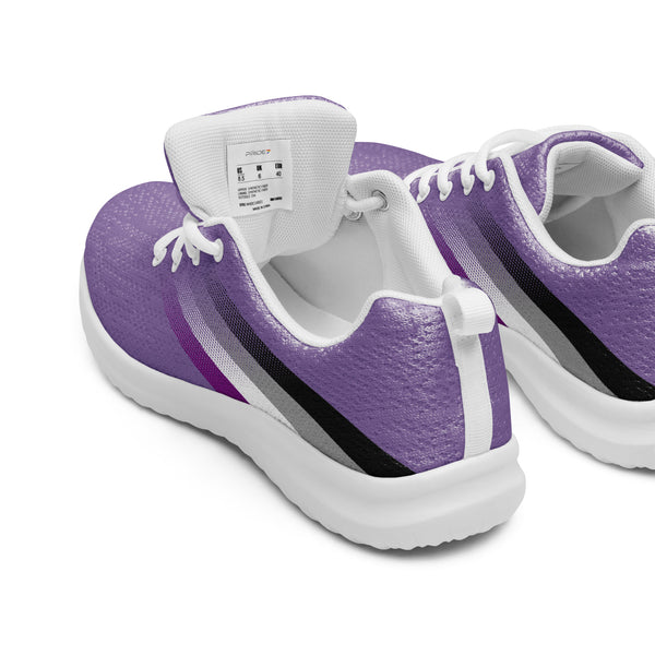 Asexual Pride Colors Modern Purple Athletic Shoes - Men Sizes