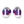 Charger l&#39;image dans la galerie, Bisexual Pride Colors Modern Purple Athletic Shoes - Men Sizes
