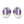 Carica l&#39;immagine nel Visualizzatore galleria, Non-Binary Pride Colors Modern Purple Athletic Shoes - Men Sizes
