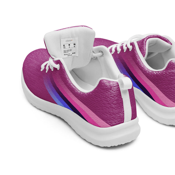 Omnisexual Pride Colors Modern Violet Athletic Shoes - Men Sizes