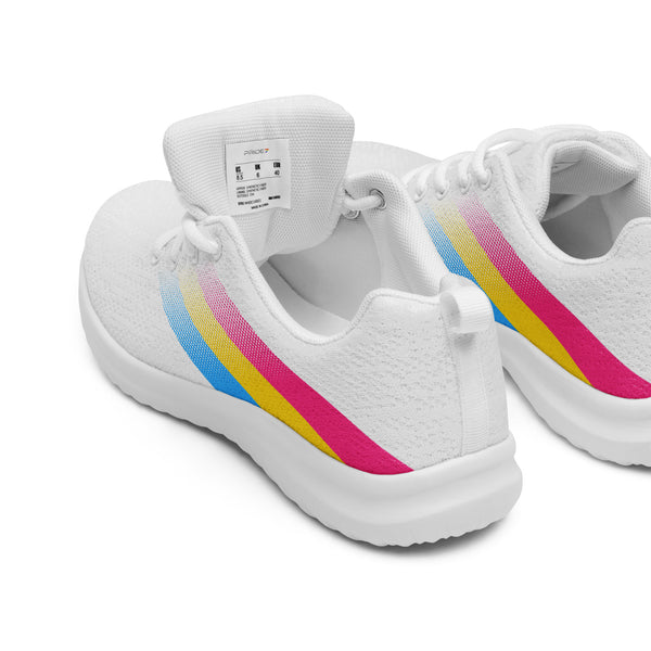 Pansexual Pride Colors Modern White Athletic Shoes - Men Sizes