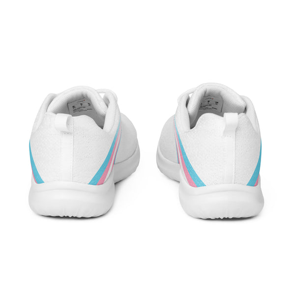 Transgender Pride Colors Modern White Athletic Shoes - Men Sizes