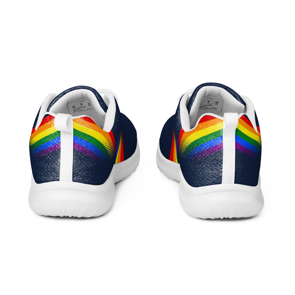 Modern Gay Pride Navy Athletic Shoes - Men Sizes