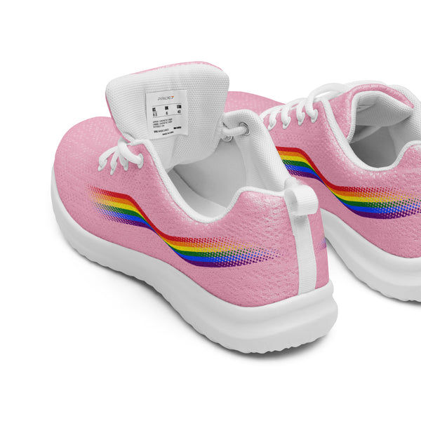 Original Gay Pride Colors Pink Athletic Shoes - Men Sizes