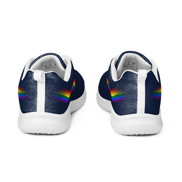 Original Gay Pride Colors Navy Athletic Shoes - Men Sizes