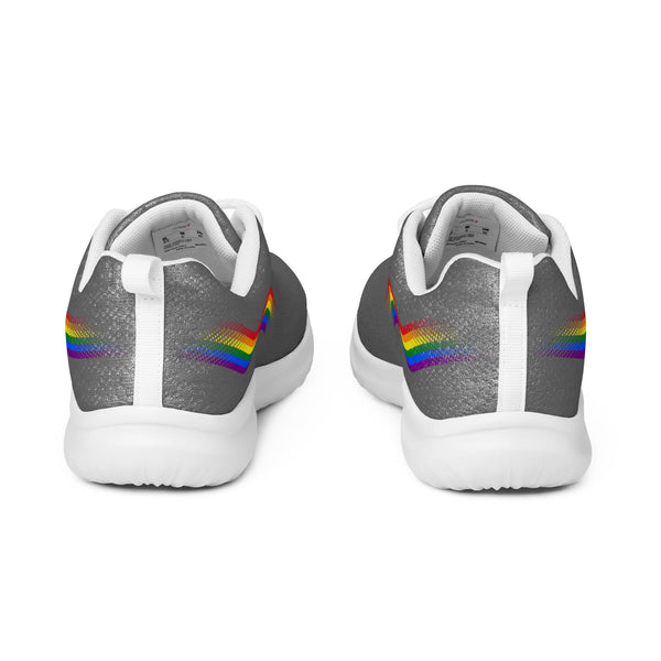 Original Gay Pride Colors Gray Athletic Shoes