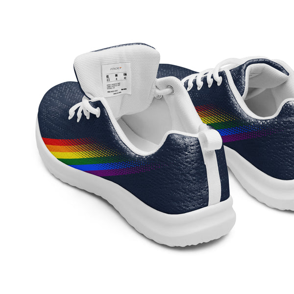 Gay Pride Colors Original Navy Athletic Shoes - Men Sizes