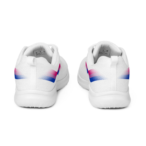 Original Bisexual Pride Colors White Athletic Shoes - Men Sizes