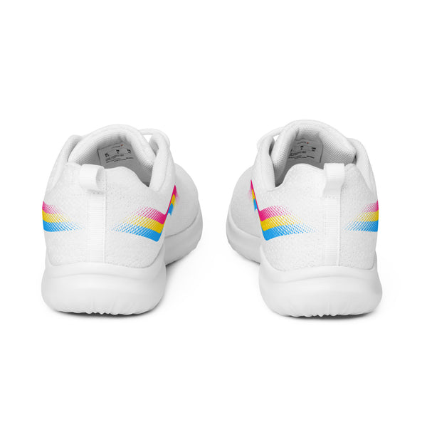 Original Pansexual Pride Colors White Athletic Shoes - Men Sizes