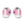 Cargar imagen en el visor de la galería, Bisexual Pride Colors Original Pink Athletic Shoes

