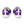 Carica l&#39;immagine nel Visualizzatore galleria, Modern Genderfluid Pride Purple Athletic Shoes
