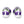 Carica l&#39;immagine nel Visualizzatore galleria, Modern Genderqueer Pride Purple Athletic Shoes
