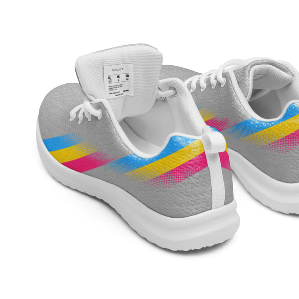 Modern Pansexual Pride Gray Athletic Shoes