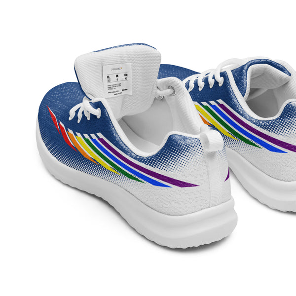 Gay Pride Modern Blue Athletic Shoes