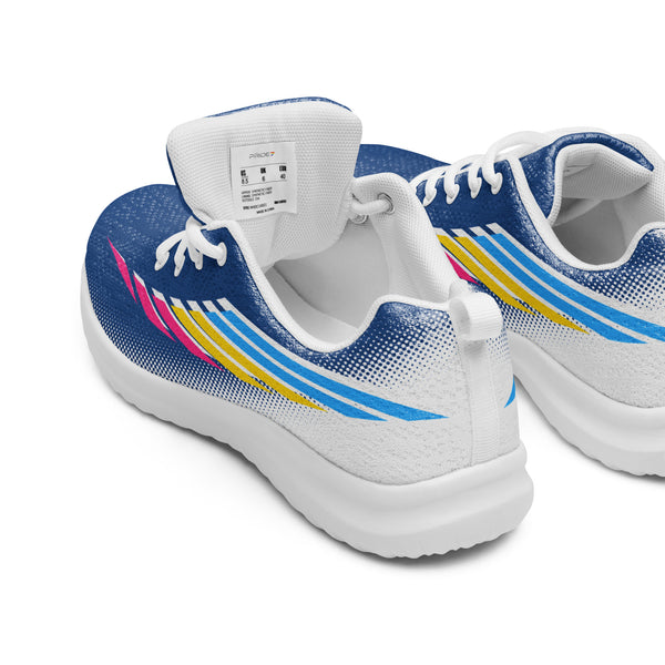 Pansexual Pride Modern Blue Athletic Shoes