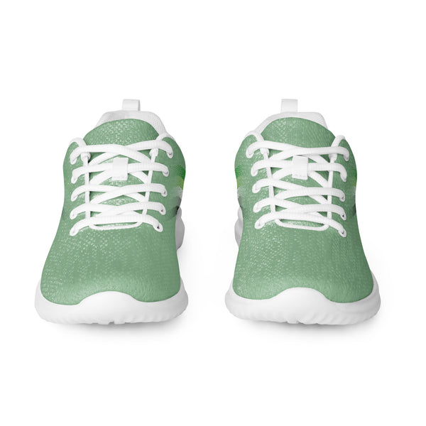 Aromantic Pride Colors Modern Green Athletic Shoes - Men Sizes