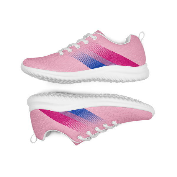 Bisexual Pride Colors Modern Pink Athletic Shoes - Men Sizes