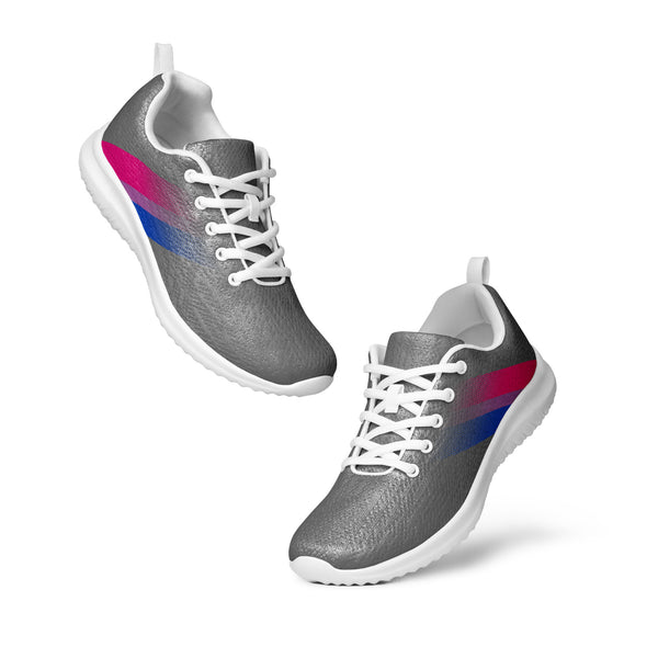 Bisexual Pride Colors Modern Gray Athletic Shoes - Men Sizes