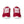 Cargar imagen en el visor de la galería, Gay Pride Colors Modern Red Athletic Shoes - Men Sizes
