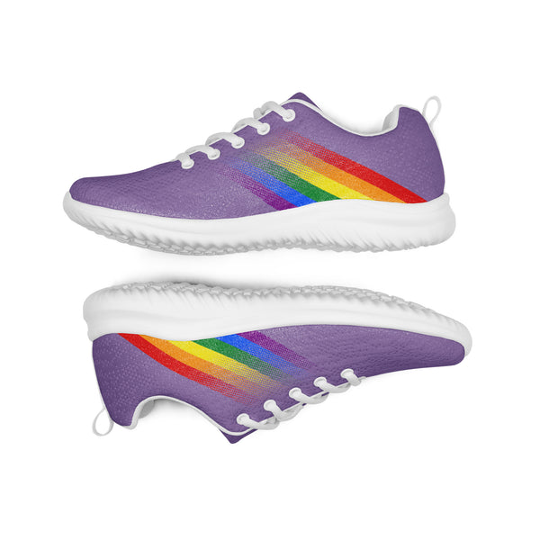 Gay Pride Colors Modern Purple Athletic Shoes - Men Sizes
