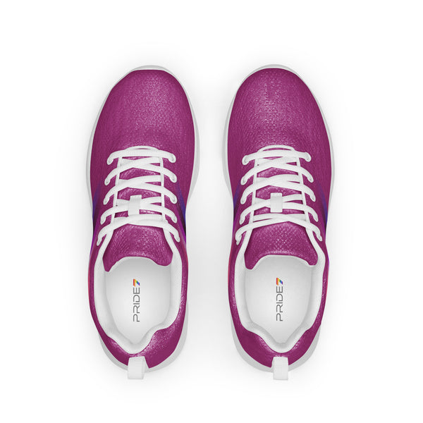Genderfluid Pride Colors Modern Violet Athletic Shoes - Men Sizes