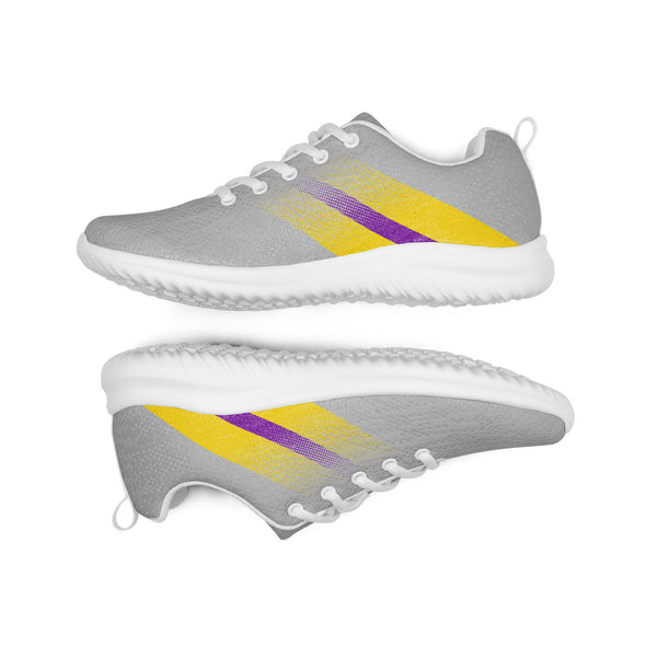 Intersex Pride Colors Modern Gray Athletic Shoes - Men Sizes