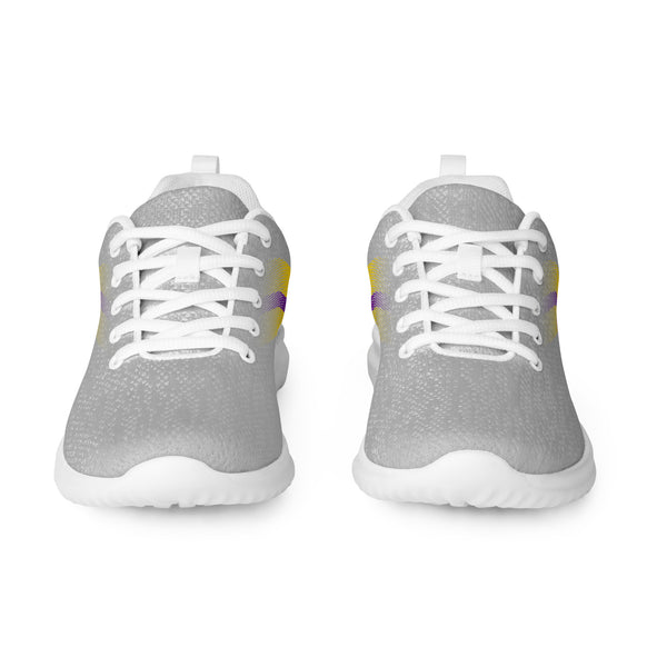 Intersex Pride Colors Modern Gray Athletic Shoes - Men Sizes