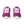Cargar imagen en el visor de la galería, Omnisexual Pride Colors Modern Violet Athletic Shoes - Men Sizes
