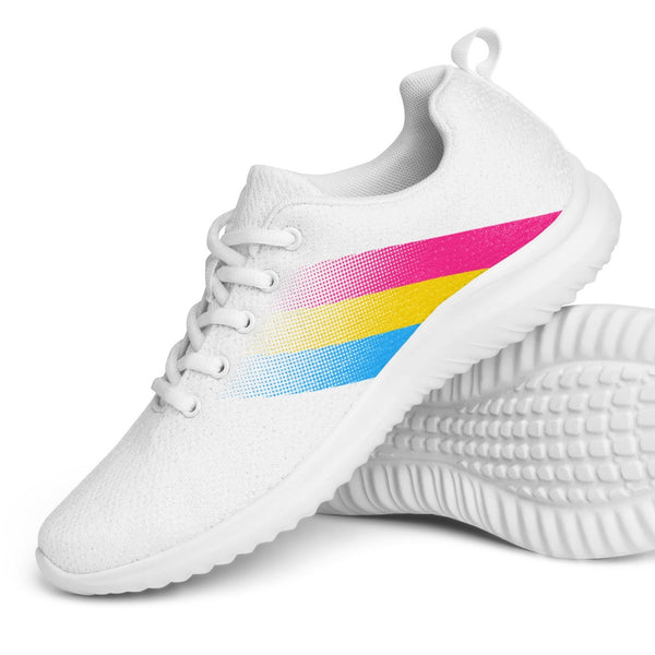 Pansexual Pride Colors Modern White Athletic Shoes - Men Sizes