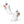 Load image into Gallery viewer, Pansexual Pride Colors Modern White Athletic Shoes - Men Sizes
