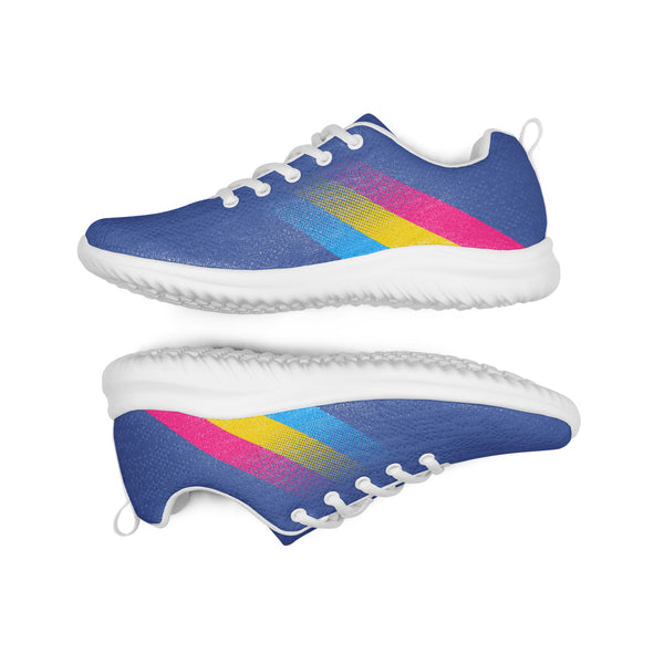 Pansexual Pride Colors Modern Blue Athletic Shoes - Men Sizes