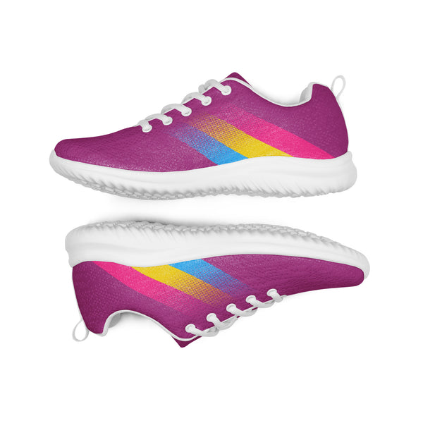 Pansexual Pride Colors Modern Purple Athletic Shoes - Men Sizes