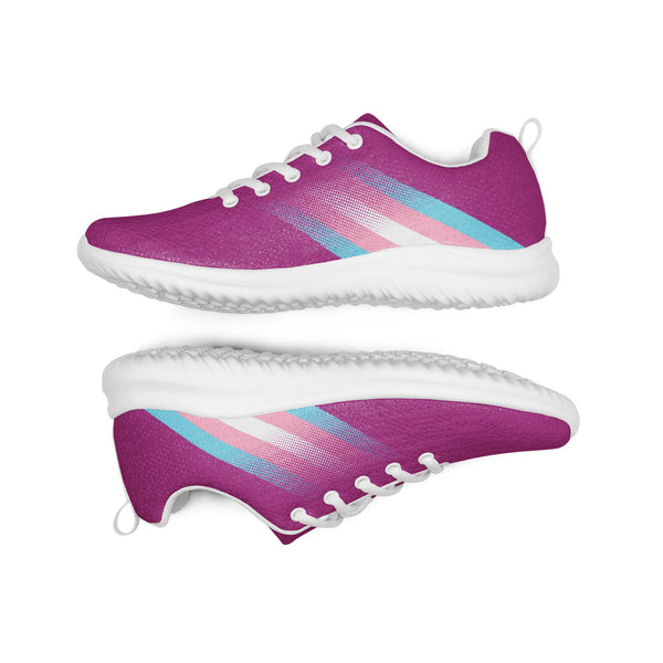 Transgender Pride Colors Modern Violet Athletic Shoes - Men Sizes