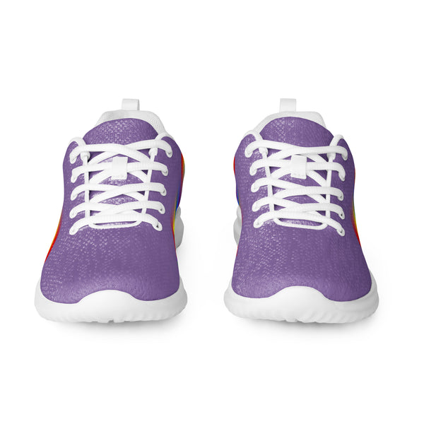 Modern Gay Pride Purple Athletic Shoes - Men Sizes