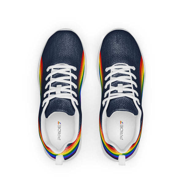 Modern Gay Pride Navy Athletic Shoes - Men Sizes