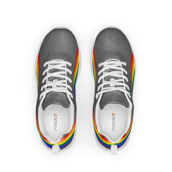 Modern Gay Pride Gray Athletic Shoes - Men Sizes