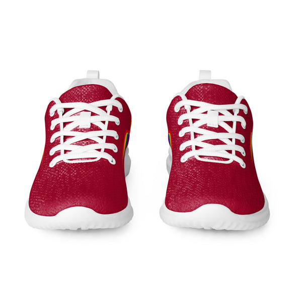 Original Gay Pride Colors Red Athletic Shoes - Men Sizes
