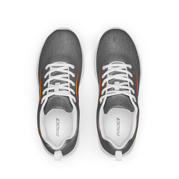 Original Gay Pride Colors Gray Athletic Shoes