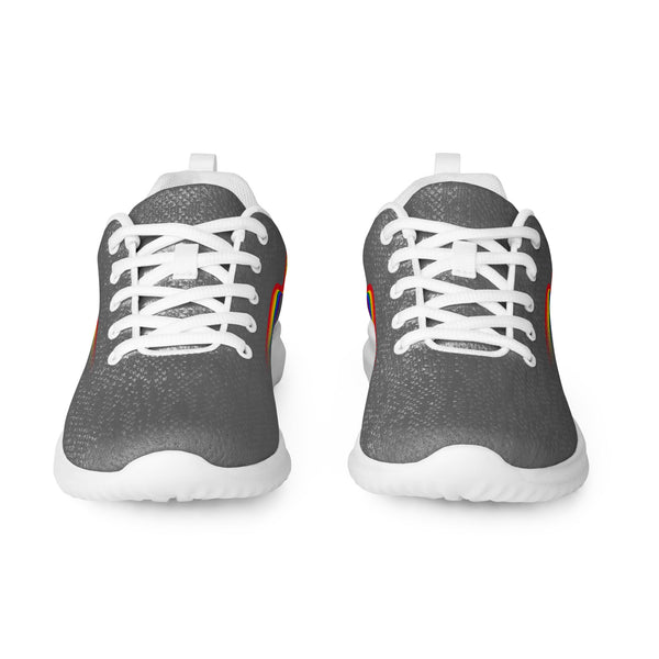 Original Gay Pride Colors Gray Athletic Shoes