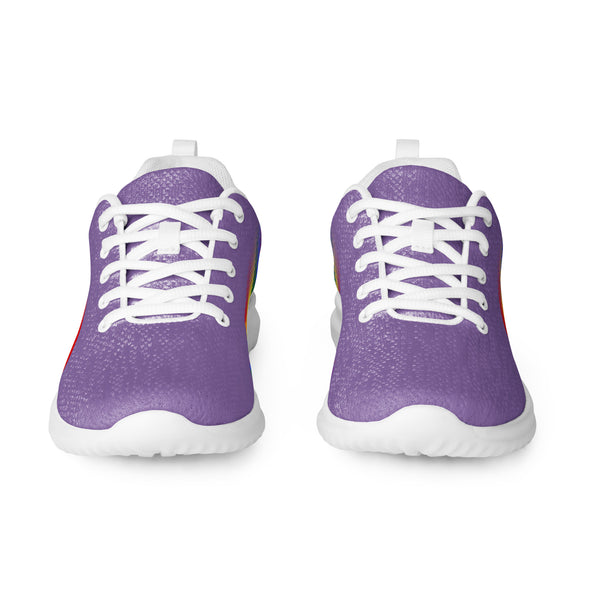 Gay Pride Colors Original Purple Athletic Shoes - Men Sizes
