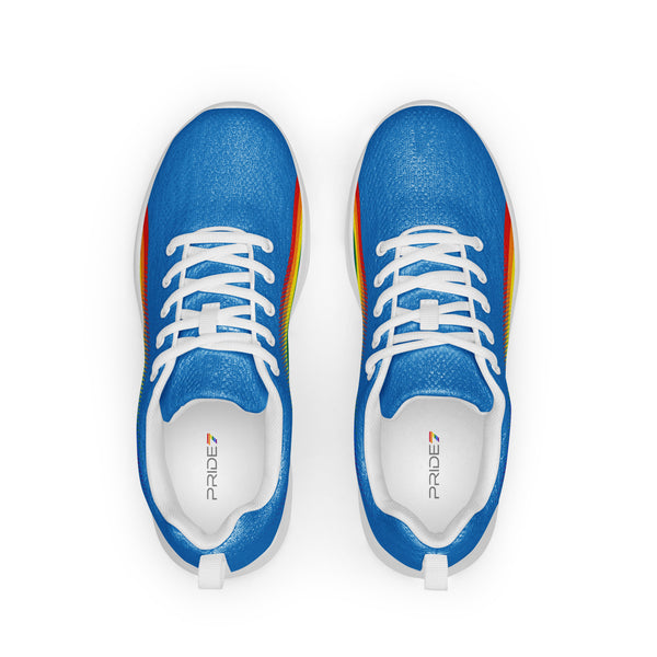 Gay Pride Colors Original Blue Athletic Shoes - Men Sizes