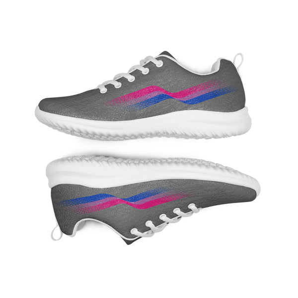 Original Bisexual Pride Colors Gray Athletic Shoes - Men Sizes