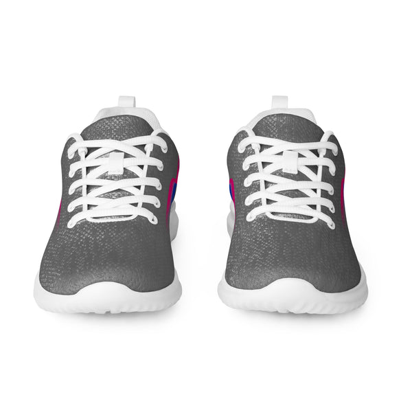 Original Bisexual Pride Colors Gray Athletic Shoes - Men Sizes